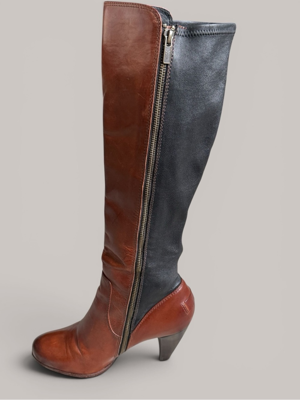 Frye knee-high leather heeled boots 9.5 - Picture 2 of 11